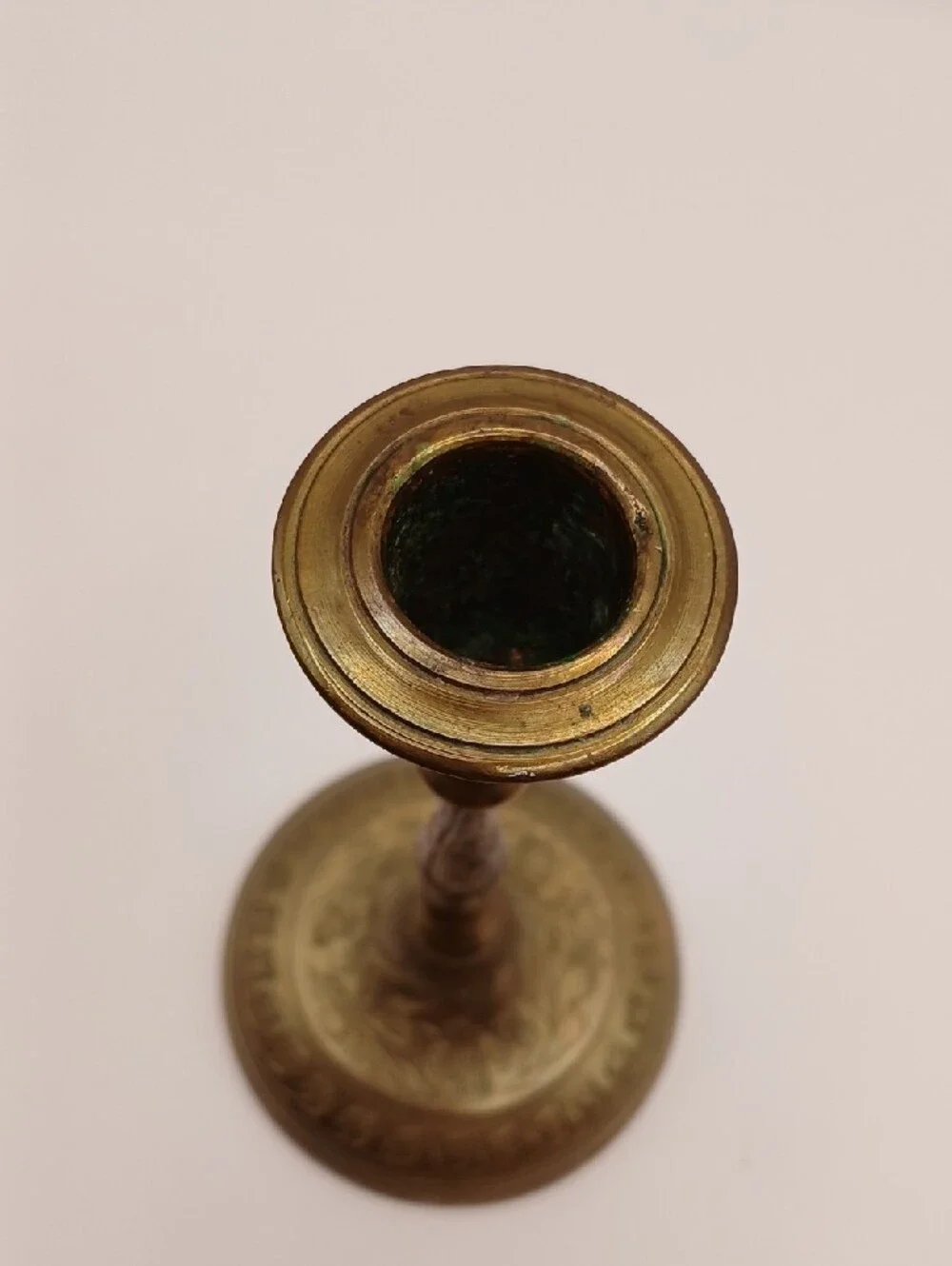 Pair VTG Brass Taper Candle Holders 5